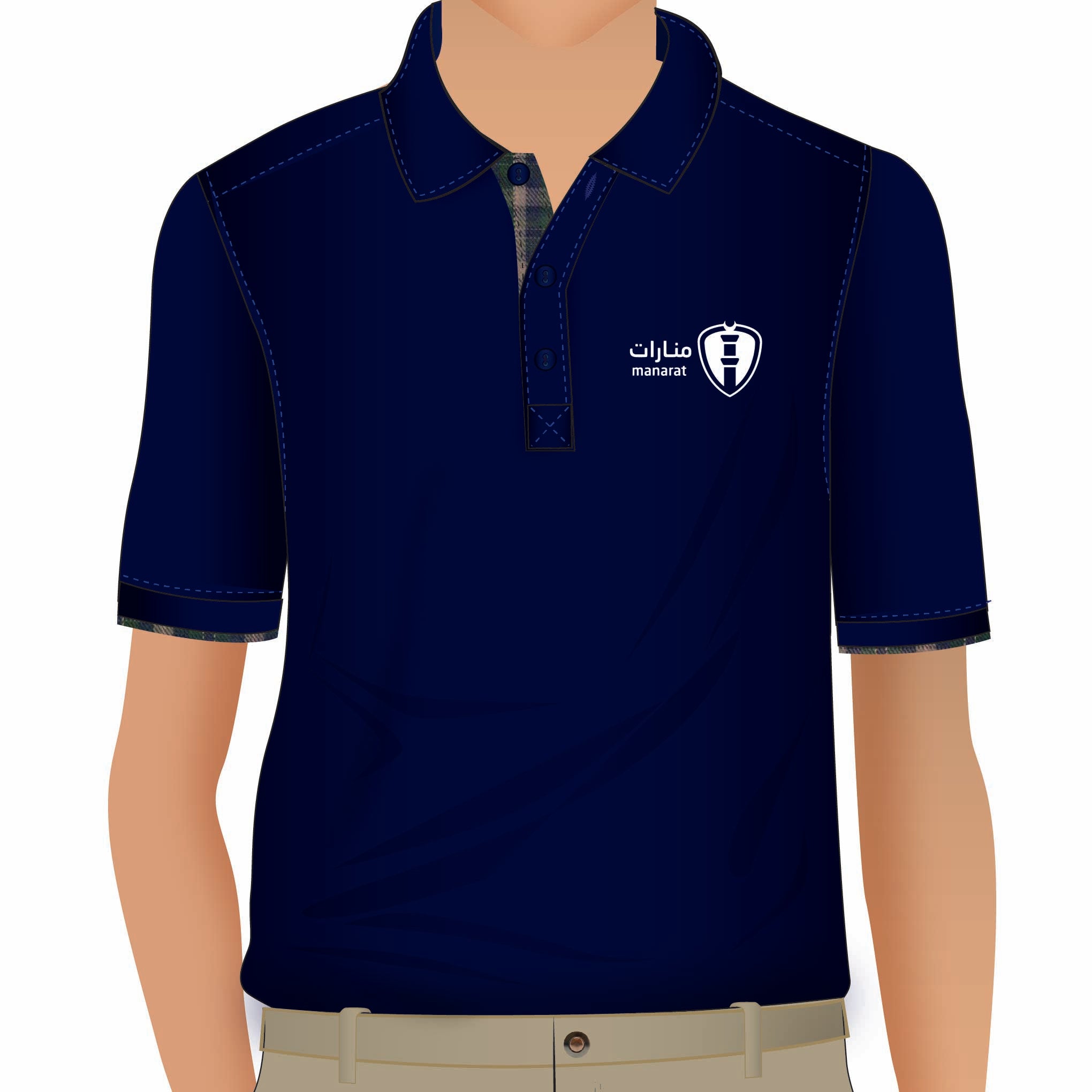 Al MANARAT Navy Polo Short Sleeve (Grade Grade 10)