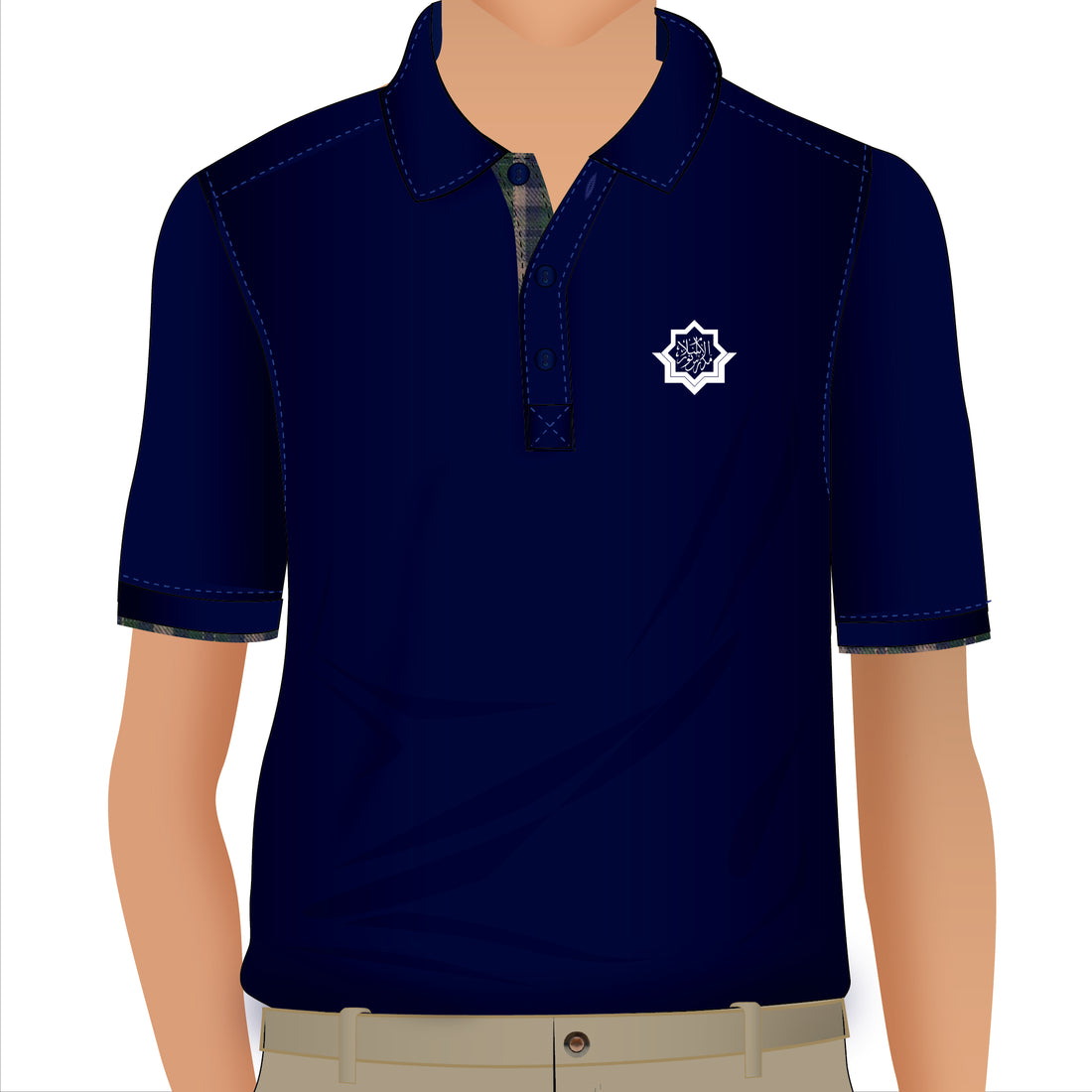NOOR AL ISLAM Navy Polo Short Sleeve (Grade 1 - Grade 10)