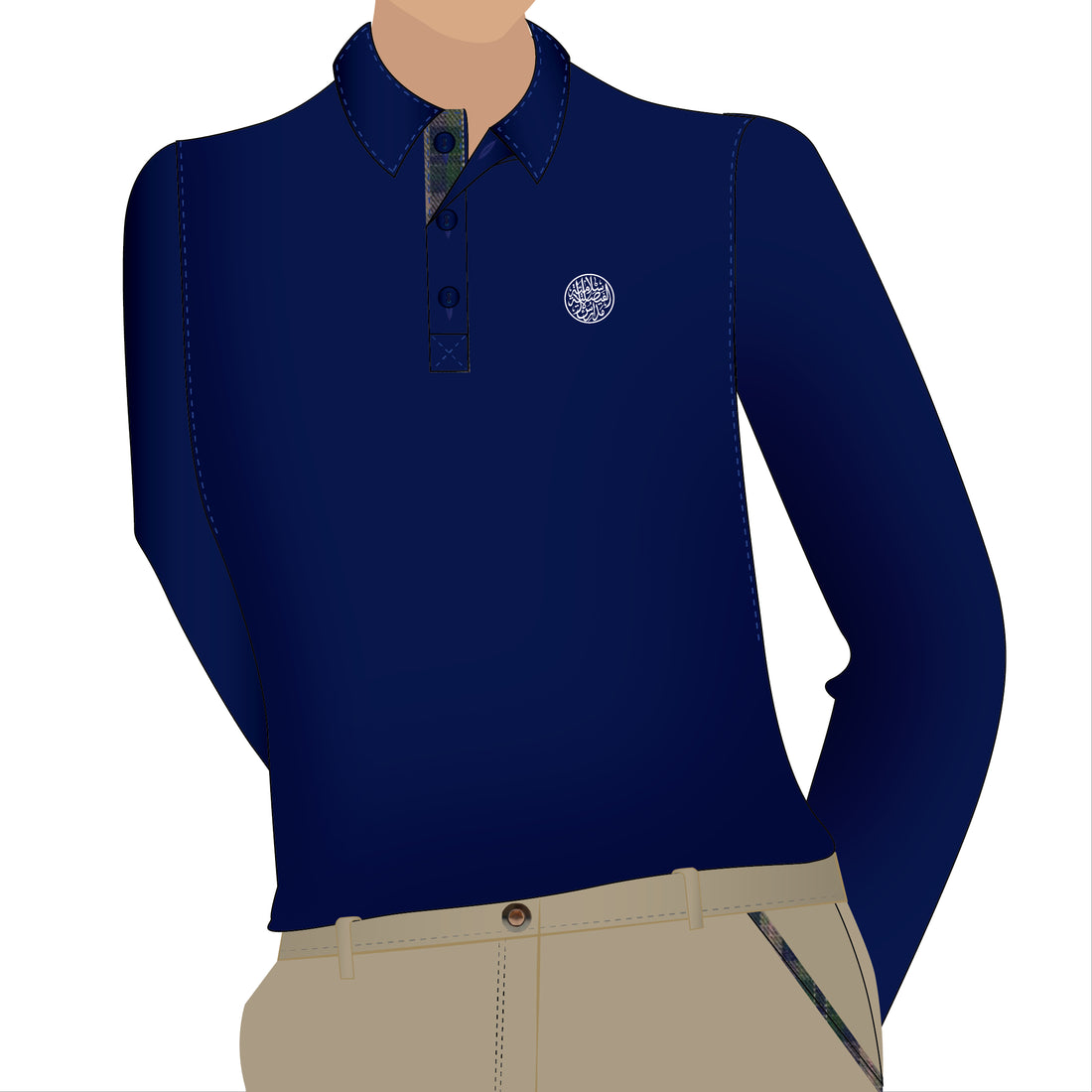 AL FAISALIAH Navy Polo Long Sleeve (Grade 1 - Grade 10)