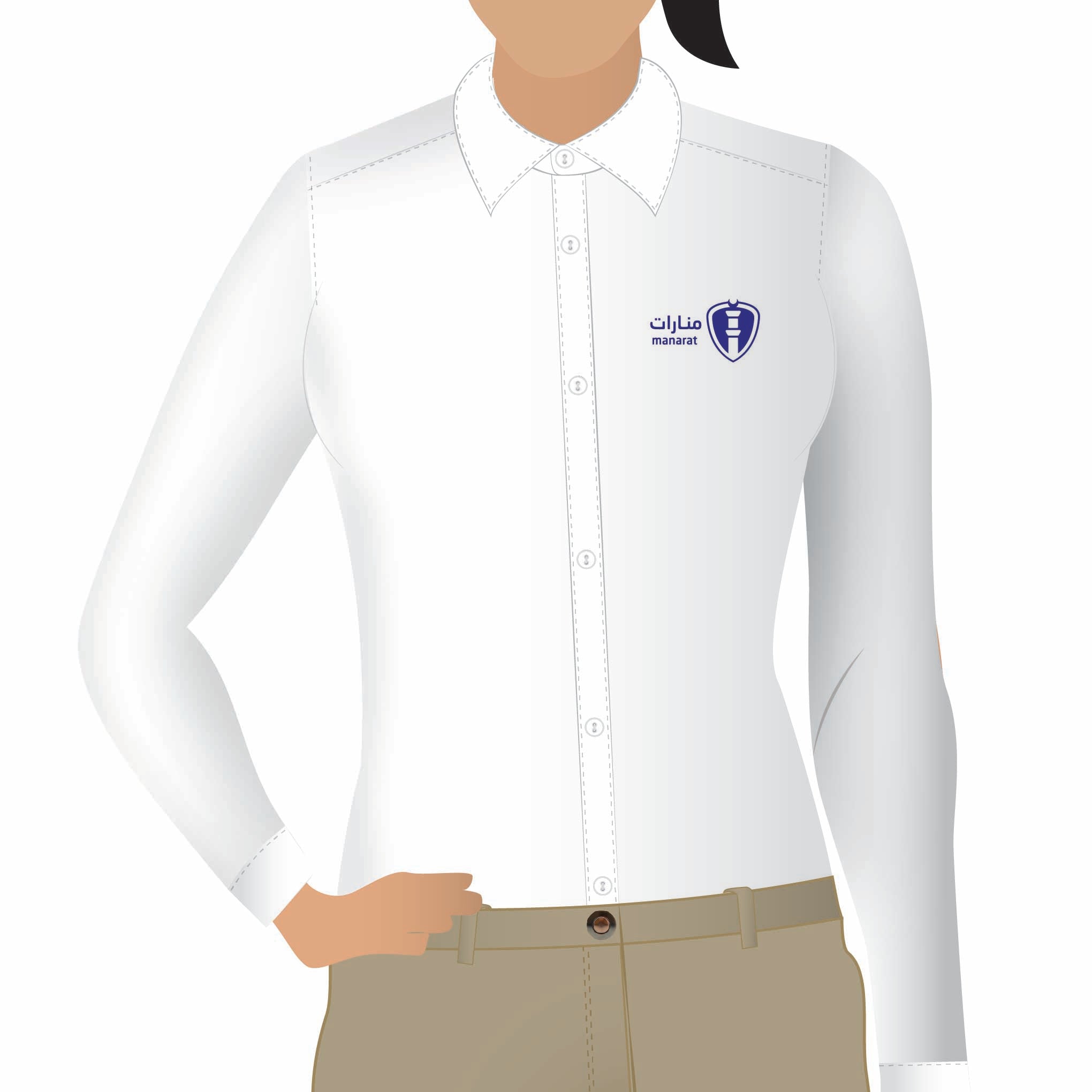 Al MANARAT Long Sleeve Blouse (Grade 11 - Grade 12)