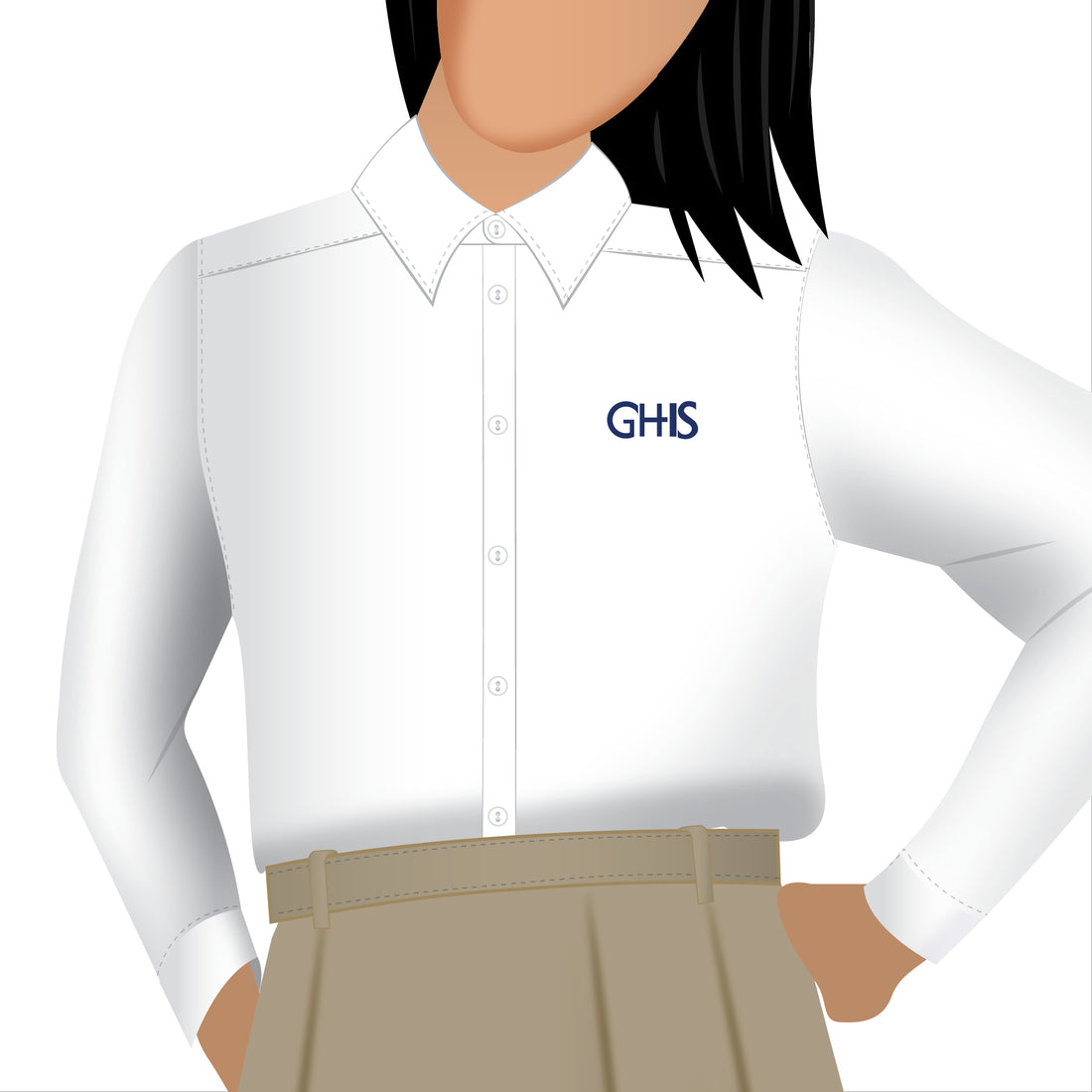 GHIS Long Sleeve Blouse (Grade 11 - Grade 12)