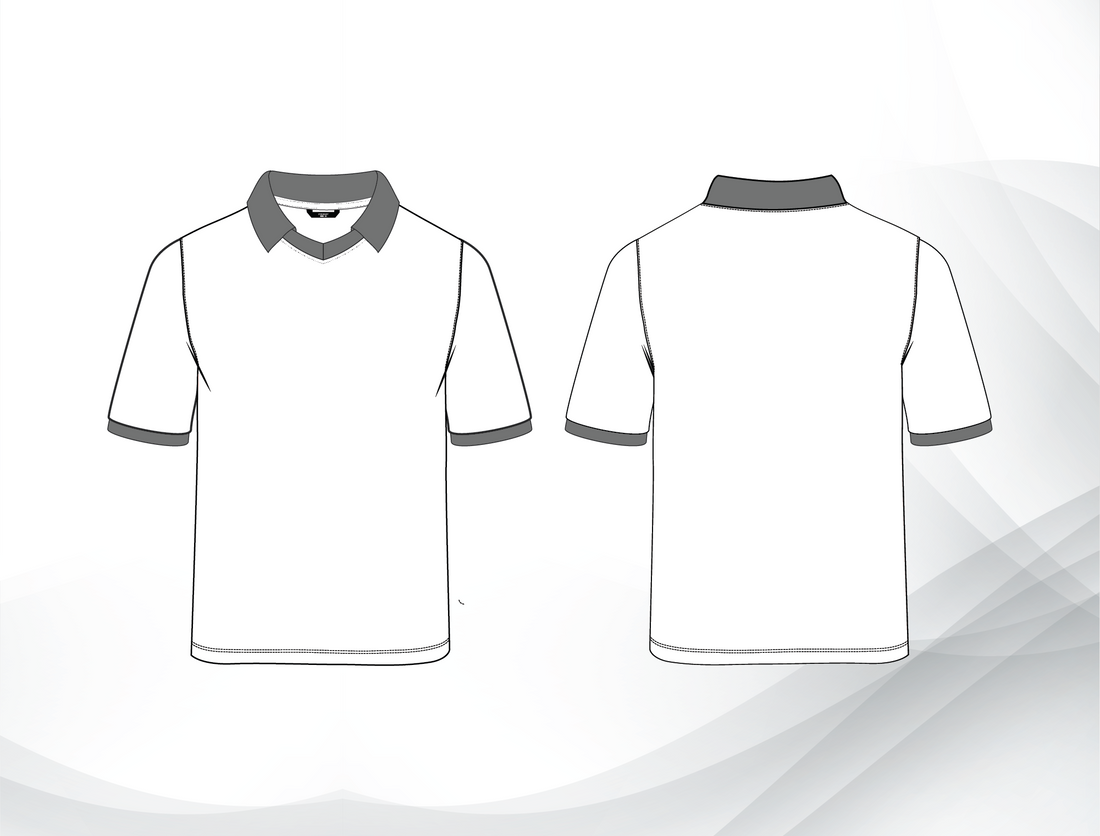 Government School Uniform – Girls PE Polo Short Sleeve Grey| Grade 10–12