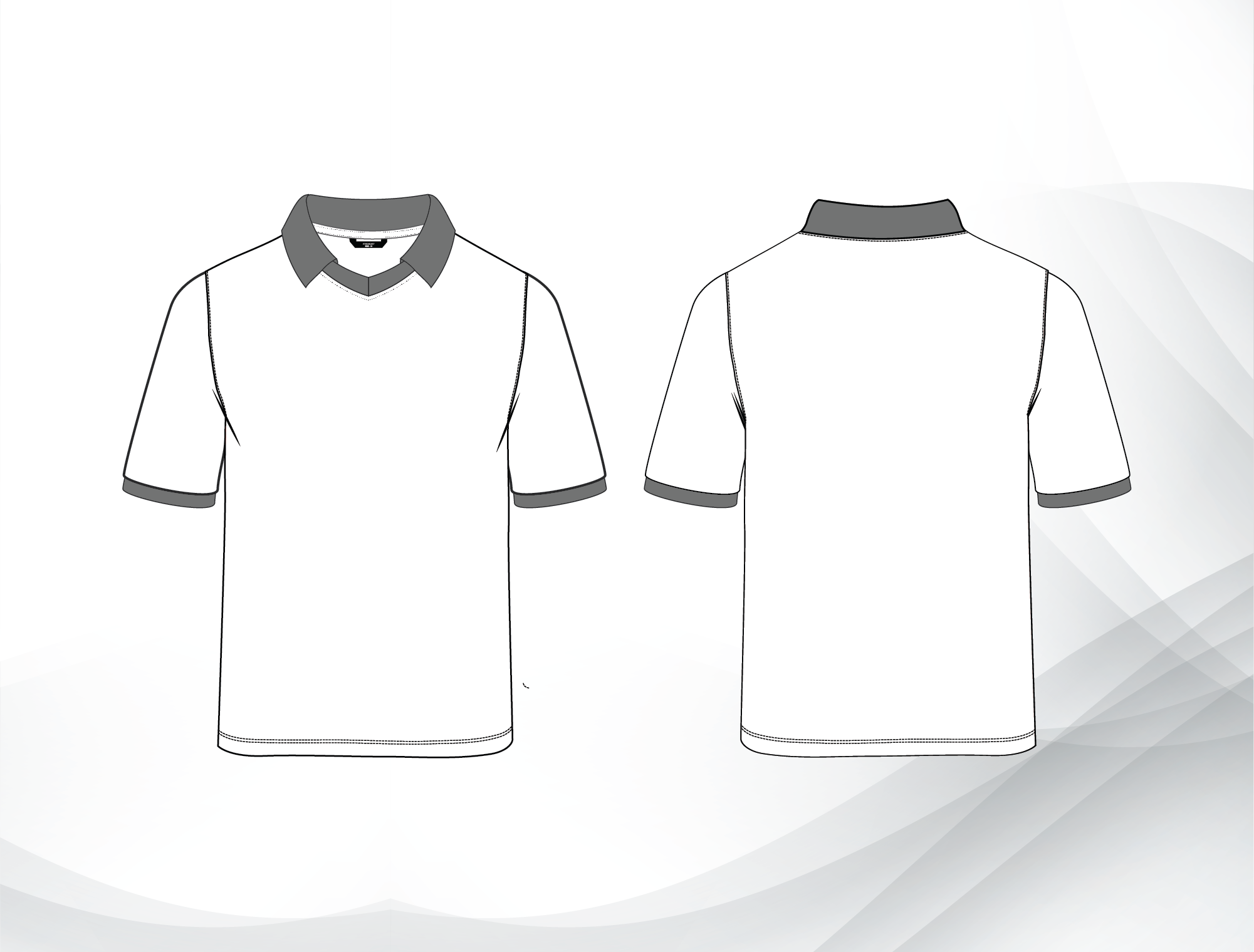 Government School Uniform – Girls PE Polo Short Sleeve Grey| Grade 10–12