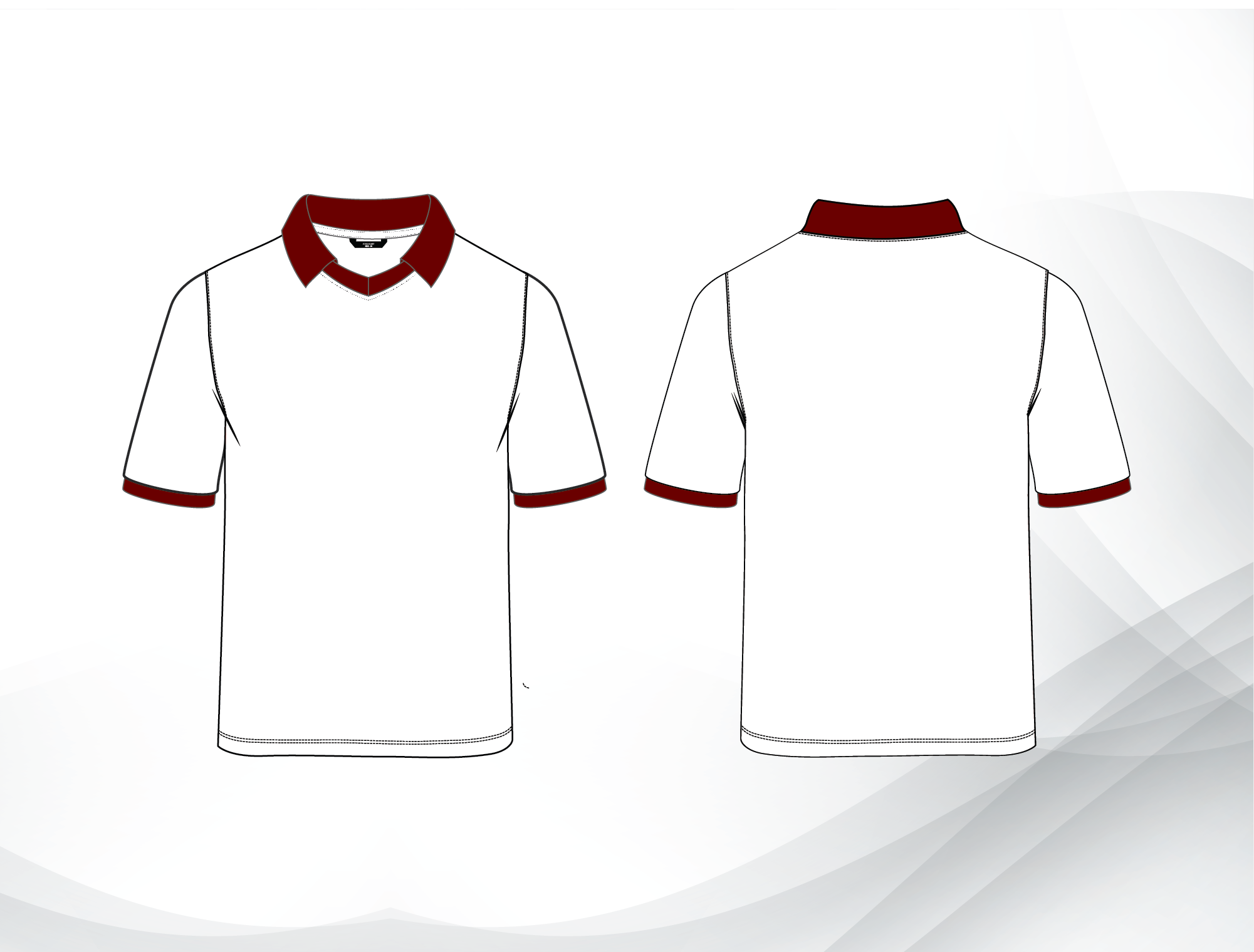 Government School Uniform – Girls PE Polo Short Sleeve Maroon| Grade 7–9