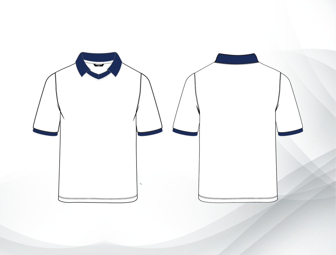 Government School Uniform – Girls PE Polo Short Sleeve Navy| Grade 1–6