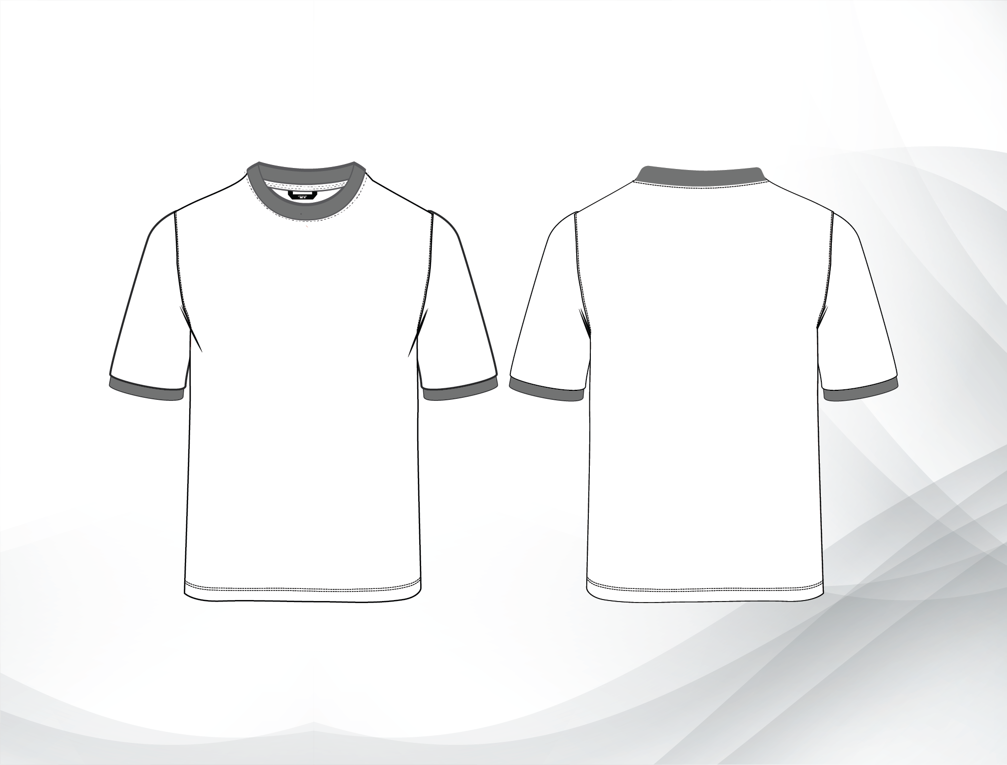 Government School Uniform – Girls PE V Neck Short Sleeve Grey| Grade 10-12
