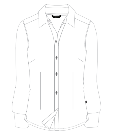 Government School Uniform – Girls White Blouse Style 2 | Grade 7–12