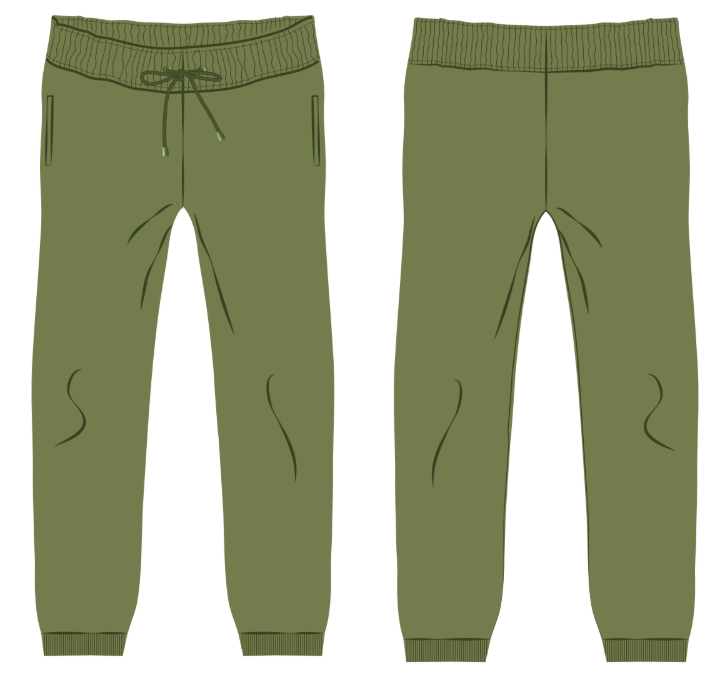 Government School Uniform – Boys Olive Green PE Track Pant| Grade 7–9
