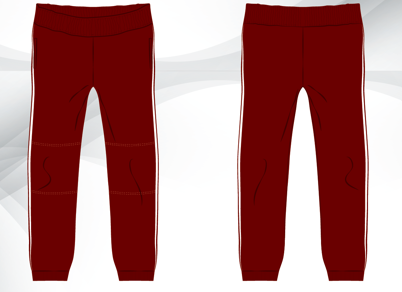 Government School Uniform – Girls Maroon PE Track Pant| Grade 7–9
