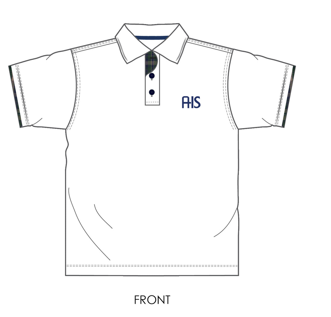 AIS White Polo Short Sleeve (KG - Grades)