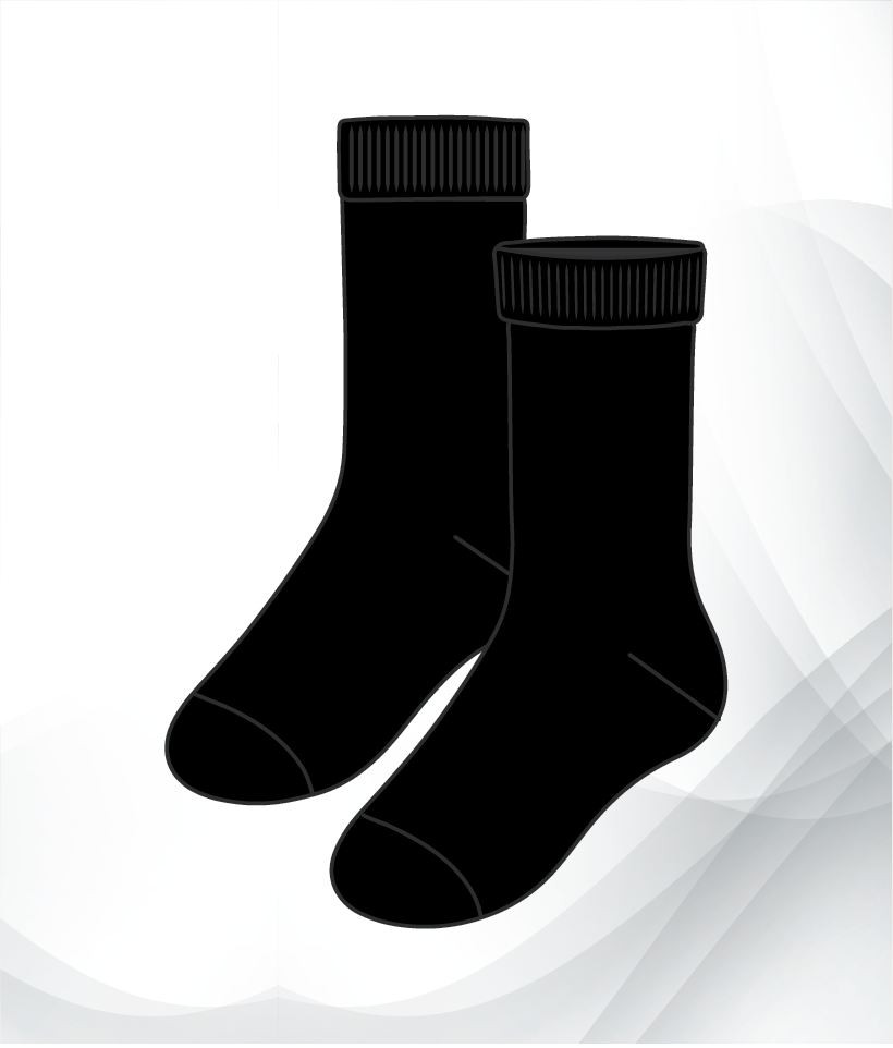 Government School Uniform – Regular Black Socks Pack of 3