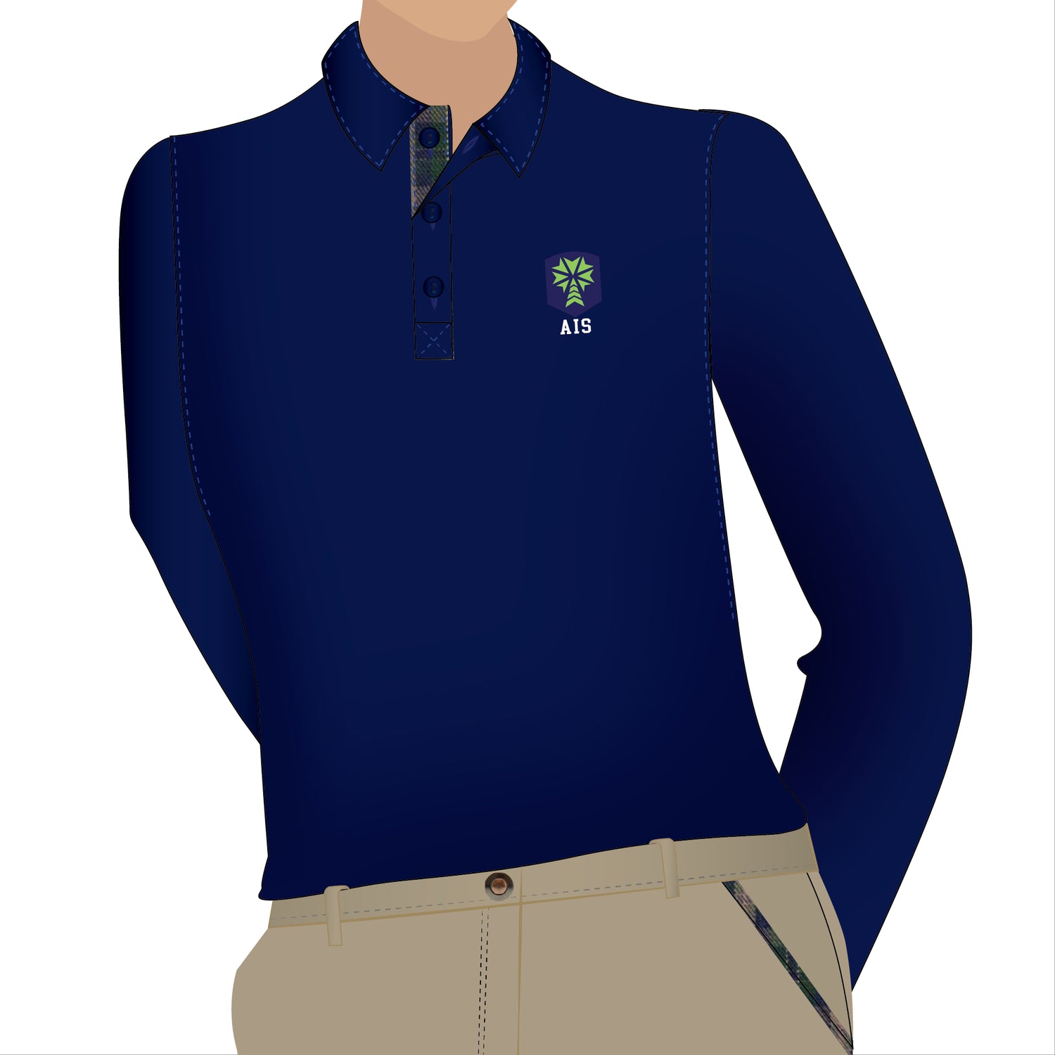 School Uniform Navy Polo Shirts Stichcart