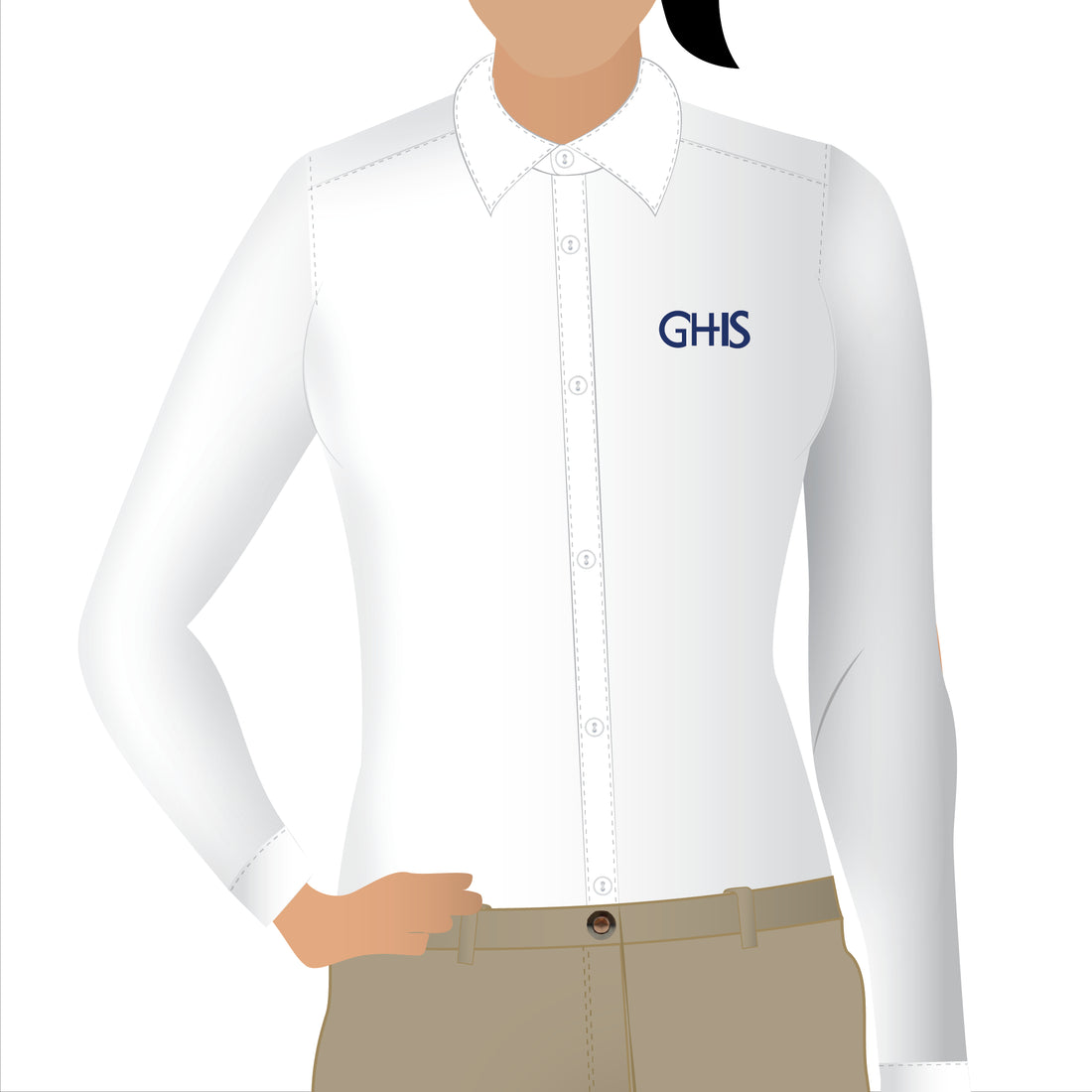 GHIS Long Sleeve Blouse (Grade 11 - Grade 12)