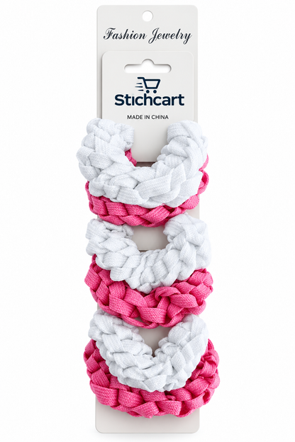 Girls Braided Hair Scrunchies