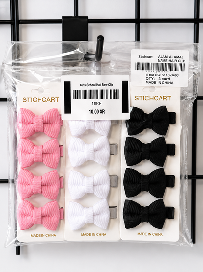 Girls School Hair Bow Clip