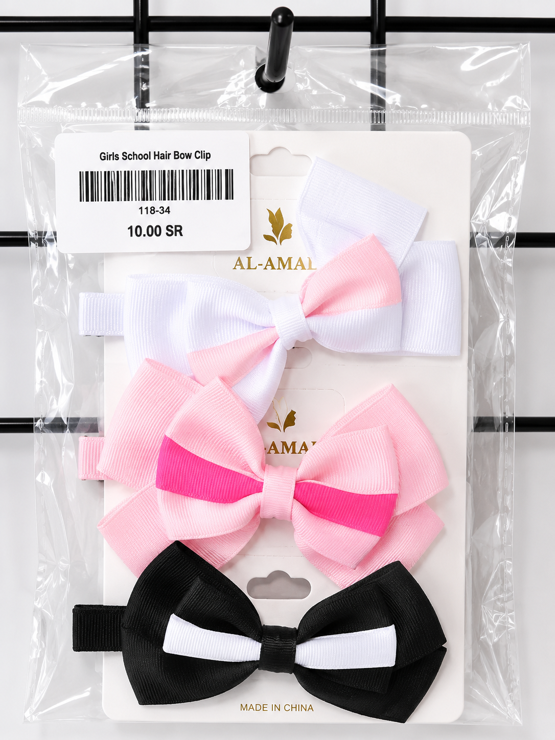 Girls School Hair Bow Clip
