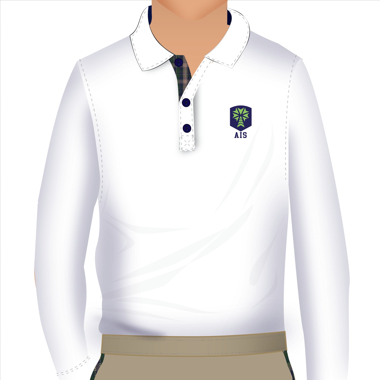 Long sleeve polo shirt school uniform 2025