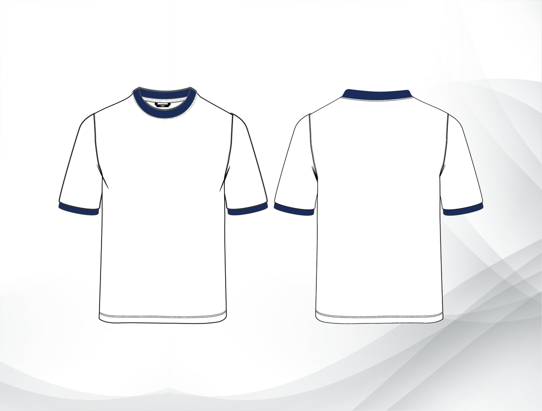 Government School Uniform – Girls PE V Neck Short Sleeve Navy| Grade 1–6
