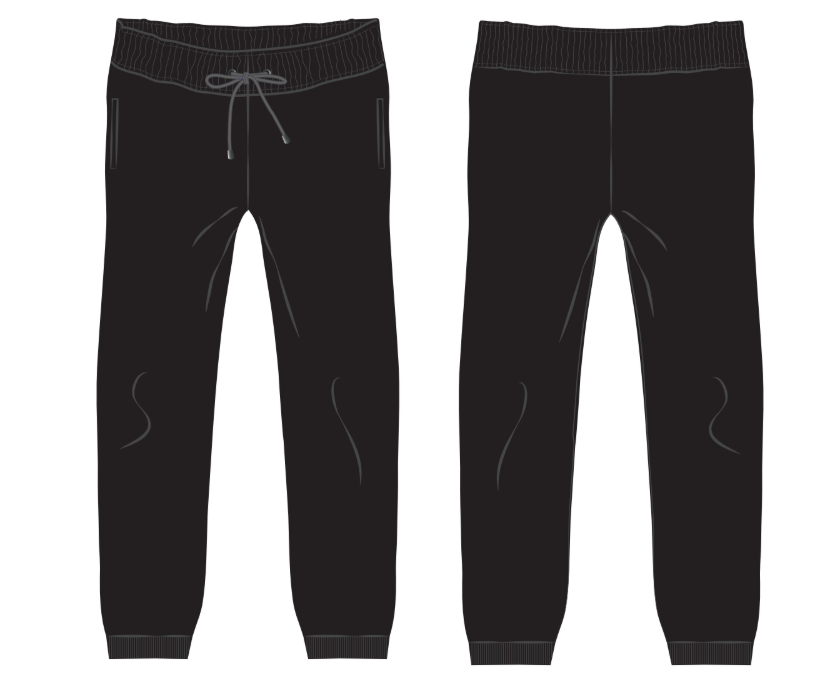 Government School Uniform – Boys Black PE Track Pant| Grade 10–12